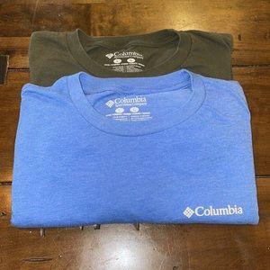 Columbia men’s t-shirt lot of two - size large - green and blue